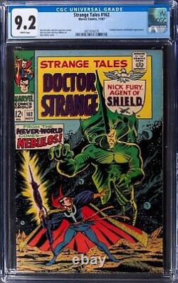 1967 Marvel Strange Tales #162 CGC 9.2 White Pages Captain America Appearance