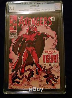 1968 Marvel The Avengers #57 CGC 7.5 Off White to White Pages