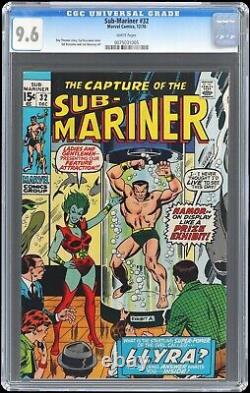 1970 Marvel Prince Namor The Sub-Mariner #32 CGC 9.6 White Pages 1st Llyra