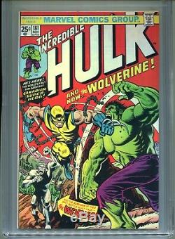 1974 Marvel The Incredible Hulk #181 1st Appearance Wolverine Cgc 9.6 White
