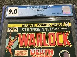 1975 Marvel Comics Strange Tales 179 Warlock CGC 9.0 VF/NM White Pages