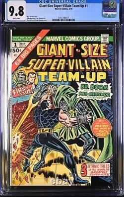 1975 Marvel Giant-Size Super-Villian Team-Up #1 CGC 9.8 White Pages Tough Grade