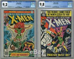 1976 X-Men 101 CGC 9.2 & 137 CGC 9.8 1st Phoenix & Death White Pages