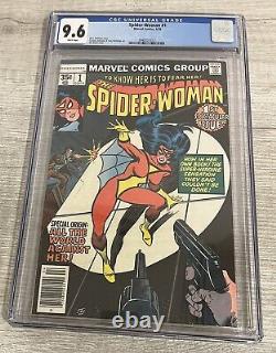 1978 Marvel Spider-Woman Comic Book #1 CGC 9.6 High Grade White Pages G