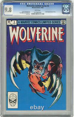 1982 Wolverine Limited Series 1-4 CGC 9.8 Vol. 1 White Pages