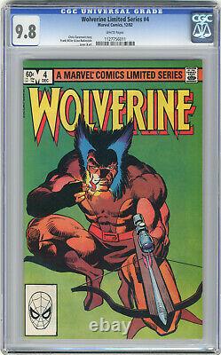 1982 Wolverine Limited Series 1-4 CGC 9.8 Vol. 1 White Pages