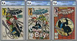 1988 Amazing Spider-Man 298,299,300 CGC 9.6 1st Venom White Pages