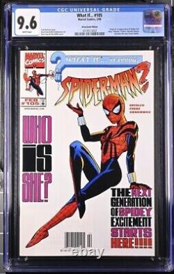 1998 Marvel What If. 105 1st Spider-Girl Newsstand KEY WHITE Pages CGC 9.6