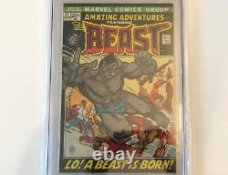 AMAZING ADVENTURES #11 MARVEL COMICS 1972 CGC 7.0 WHITE PAGES 1st BEAST WITH FUR