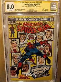 AMAZING SPIDER-MAN #121 CGC 8.0 SS GERRY CONWAY & JOHN ROMITA (white pages)