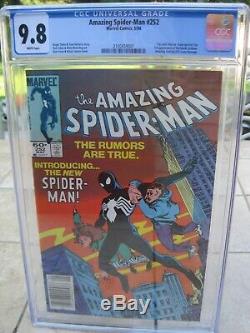 AMAZING SPIDER-MAN # 252 Newsstand Edition CGC Graded 9.8 White Pages