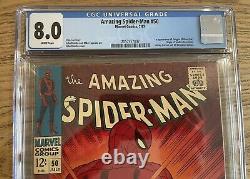 AMAZING SPIDER-MAN #50 CGC 8.0 (1967) Key 1st App Kingpin! White Pages