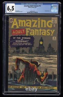 Amazing Adult Fantasy #13 CGC FN+ 6.5 White Pages Marvel 1962