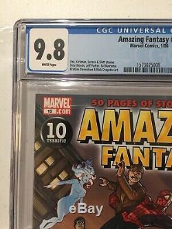Amazing Fantasy 15 2006 First Appearance of Amadeus Cho Hulk CGC 9.8 White pages