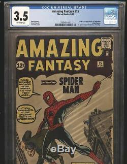 Amazing Fantasy 15 CGC 3.5 Off-White Pages 1st Appearance of Spider-Man