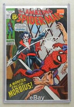 Amazing Spider-Man #101 $1,200.00 (1971) 8.5 VF+ WHITE 1st MORBIUS CGC-like case
