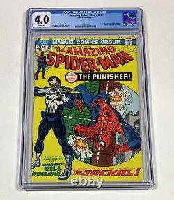 Amazing Spider-Man #129 CGC 4.0 KEY WHITE Pages! (1st Punisher!) 1974 Marvel
