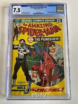 Amazing Spider-Man #129 CGC 7.5 White pages, 1st App Punisher. Looks better