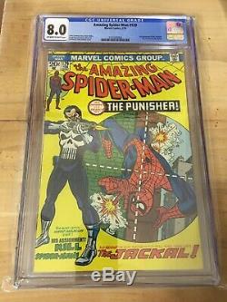 Amazing Spider-Man 129 CGC 8.0 OW To White Pgs. First Punisher Frank Castle