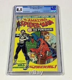 Amazing Spider-Man #129 CGC 8.5 WHITE! CENTERED! KEY! (1st Punisher) 1974 Marvel