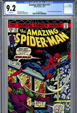 Amazing Spider-Man #137 (1974) Marvel CGC 9.2 White Green Goblin