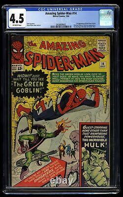Amazing Spider-Man #14 CGC VG+ 4.5 Off White 1st Green Goblin
