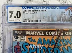 Amazing Spider-Man #162 CGC 7.0 Off-White to White Pages 1976 Marvel Key Comic