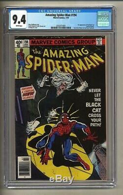Amazing Spider-Man 194 (CGC 9.4) White pages 1st app. Black Cat 1979 (c#26638)
