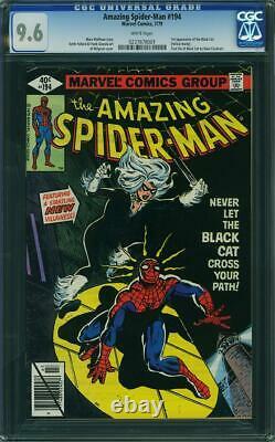 Amazing Spider-Man #194 CGC 9.6 white pages 1st Black Cat appearance 300