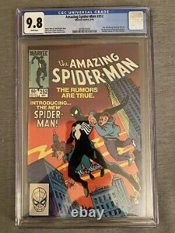 Amazing Spider Man 252 CGC 9.8 First Appearance of Black Costume WHITE PAGES