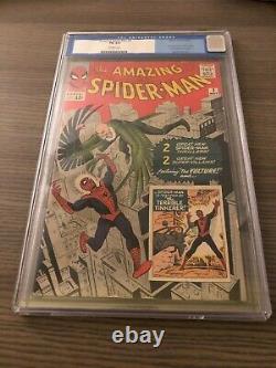 Amazing Spider-Man #2 CGC FN 6.0 Off White 1st Vulture Stan Lee Old Label