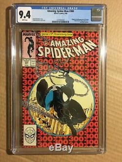 Amazing Spider-Man #300 CGC 9.4 (Marvel, May 1988) 1st App. Venom White Pages