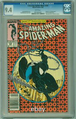 Amazing Spider-Man #300 CGC 9.4 WHITE PAGES McFarlane 1st Venom Newsstand UPC