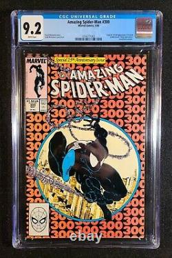 Amazing Spider-Man #300 CGC NM- 9.2 White Pages 1st Venom (1988 May, Marvel)