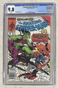 -Amazing Spider-Man #312-Newsstand-CGC 9.8-White Pages-Green Goblin-Marvel