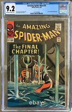 Amazing Spider-Man #33 (1966) CGC 9.2 - O/w to white pages Stan Lee & Ditko
