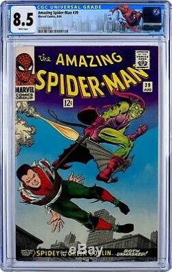 Amazing Spider-Man #39 (1966) CGC 8.5, WHITE PAGES! 1st JOHN ROMITA SPIDER-MAN