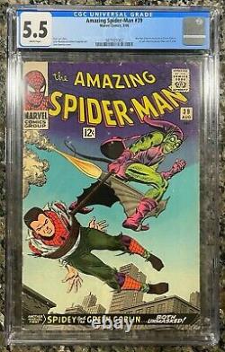 Amazing Spider-Man #39 CGC 5.5 White Pages! (1966) Marvel Green Goblin