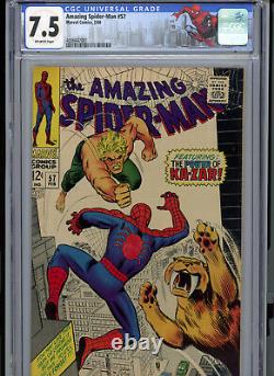 Amazing Spider-Man #57 (1968) Marvel CGC 7.5 Off-White