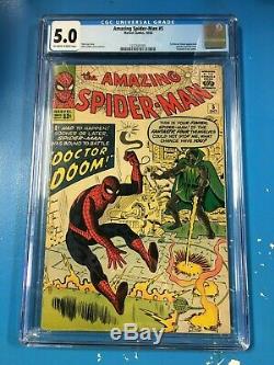 Amazing Spider-Man #5 1963 CGC 5.0 Off-White to White Pgs