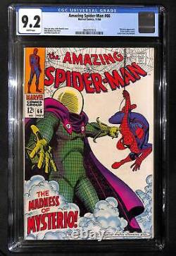 Amazing Spider-Man #66 CGC 9.2 White Pages Mysterio Appearance Marvel 1968