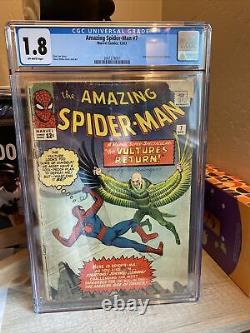 Amazing Spider-Man #7 (Marvel 1963) CGC 1.8 Off-White Pages 2nd Vulture