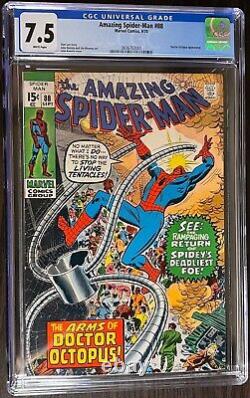 Amazing Spider-Man #88 CGC 7.0 WHITE PAGES! 1970 Doctor Octopus appearance