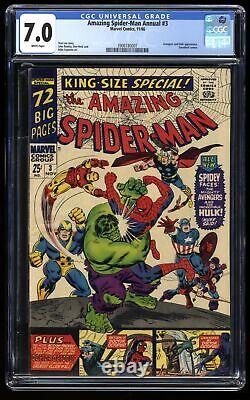 Amazing Spider-Man Annual #3 CGC FN/VF 7.0 White Pages Marvel 1966