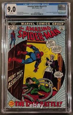 Amazing Spider-man #115 Cgc 9.0 White Pages Marvel Comics 1972 Doctor Octopus
