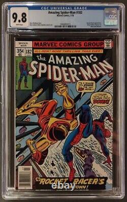 Amazing Spider-man #182 Cgc 9.8 White Pages Marvel Comics July 1978 Rocket Racer