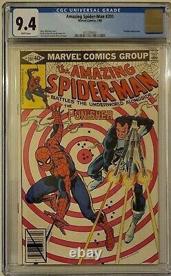 Amazing Spider-man 201 Cgc 9.4 White Pages Early Punisher Appearance Marvel 1980