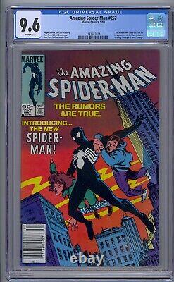 Amazing Spider-man #252 Cgc 9.6 1st Black Costume White Pages Newsstand