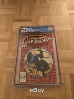 Amazing Spider-man #300 Cgc 9.4 White Pages 1st App. Venom -key Book Beautiful