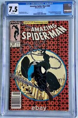 Amazing Spider-man #300 Newstand CGC 7.5 White Pages 1st Appearance Origin Venom